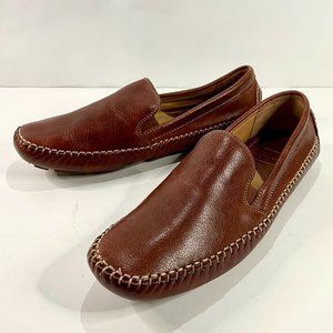 Johnston and Murphy Men’s Brown Cort Whipstitch Venetian Shoes